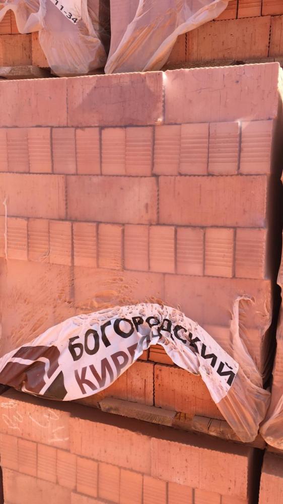 Кирпич одинарный полнотелый М 125 БОГОРОДСК