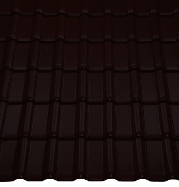 Керамическая черепица РУБИН 13V антрацит, Braas