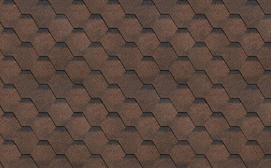 Гибкая черепица ТЕХНОНИКОЛЬ SHINGLAS Финская черепица соната, Коричневый